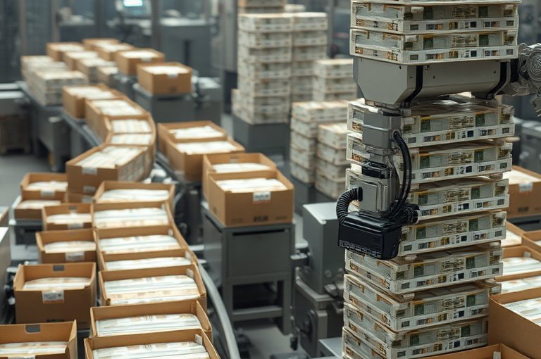 全自動(dòng)紙箱碼垛機(jī)器人